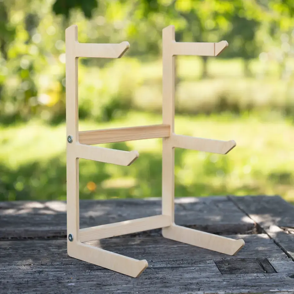 Holzaufsteller für Microgreens Anzuchtschalen